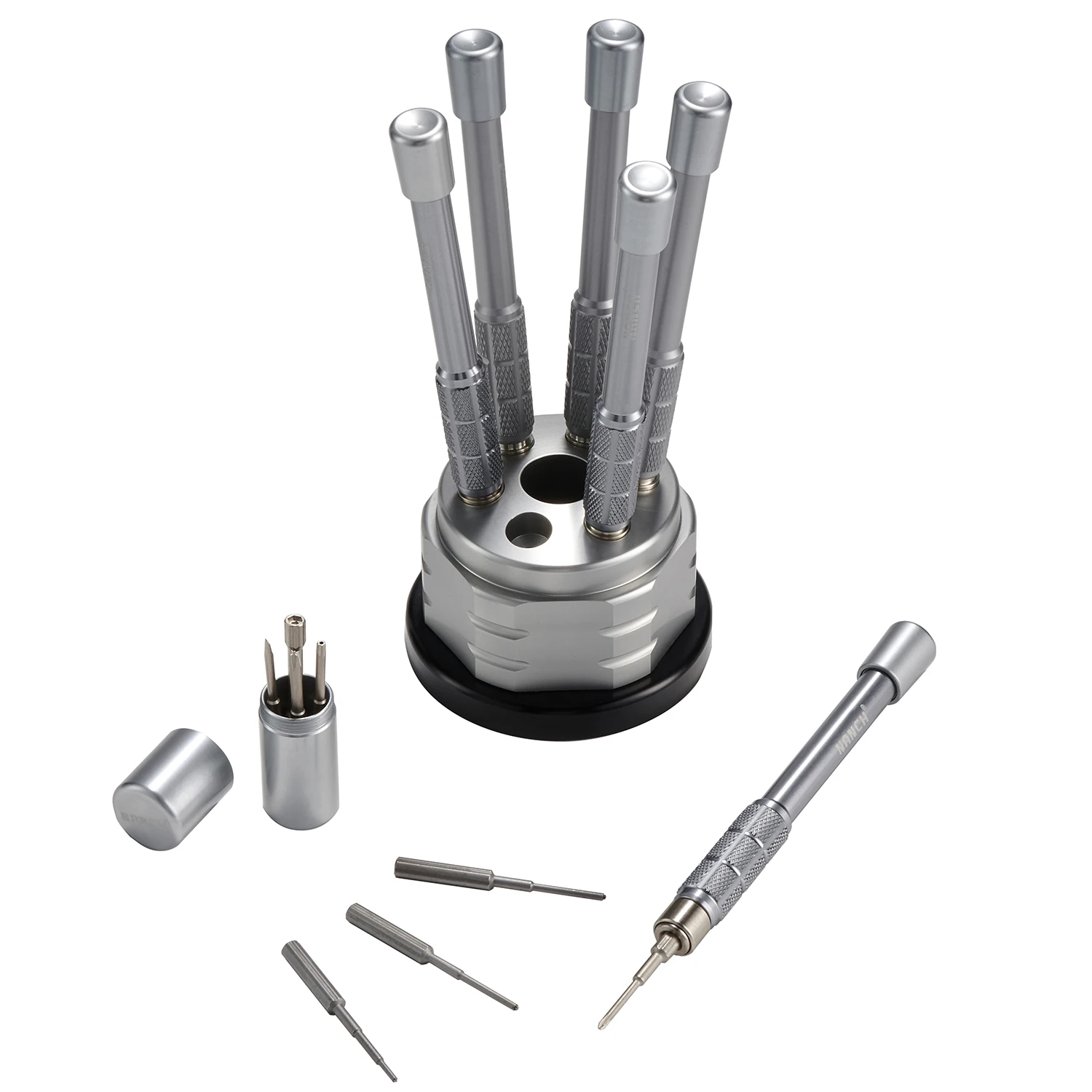 Nanch – jeu de tournevis S2 de haute précision avec 6 poignées en aluminium, Mini jeu de tournevis 30 en 1 pour les travaux professionnels de