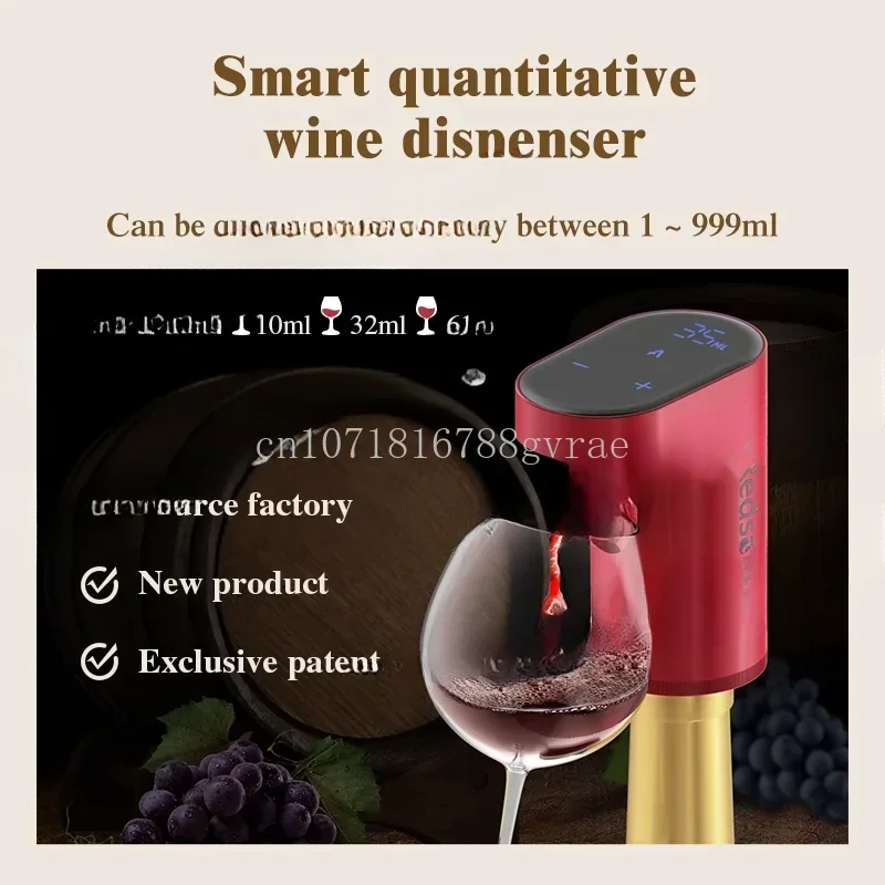 Auto Touchless Automatic Electric Bottle Pump Drink Whiskey Alcohol Shot Wine Liquor Dispenser