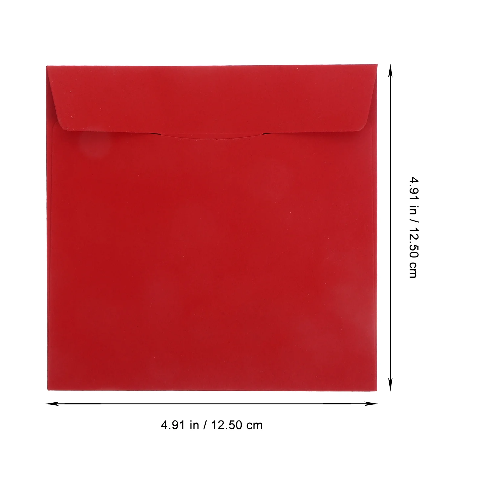 20 Pcs Envelope CD Bag DVD Kraft Paper Packaging Wedding Photography Advertising Information (red) Sheets Sleeves Cases Blank