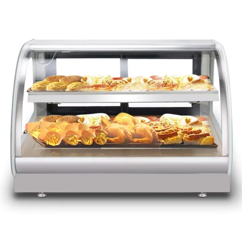 Commercial Stainless Steel Food Warming Cabinet for Indoor Use Insulated Desktop Display Egg Tart Small-Plastic J Restaurantprom