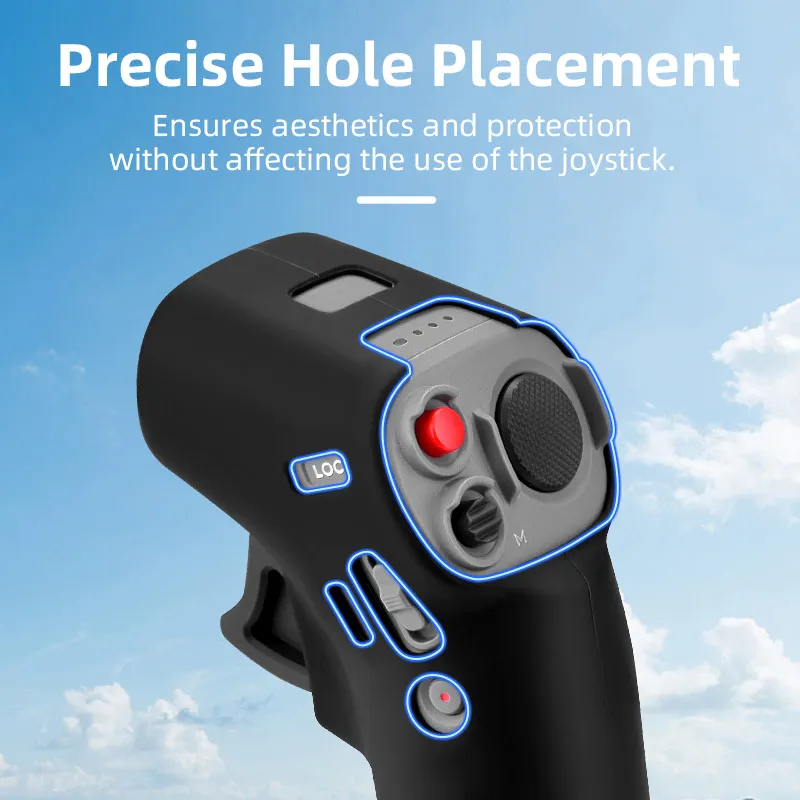 Capa de silicone para dji avata/fpv controlador de combinação alça de pescoço caso protetor da pele anti-perdido colhedor proteção luva acessório