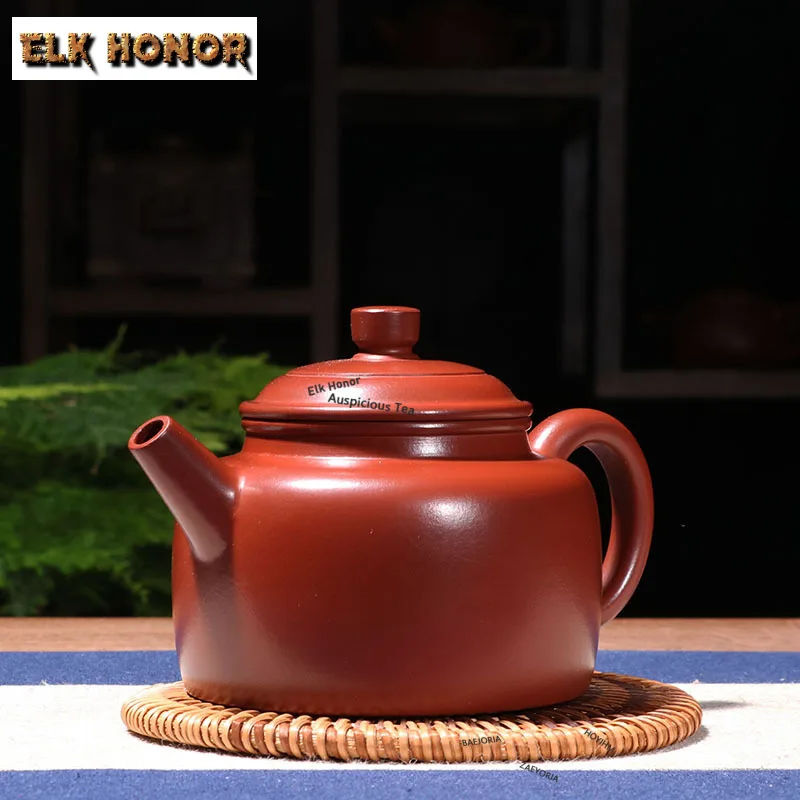 310ml Vintage Yixing Purple Clay Teapots Handmade Dezhong Pot Raw Ore Dahongpao Mud Kettle Zisha TeaSet Tea Ceremony Accessories