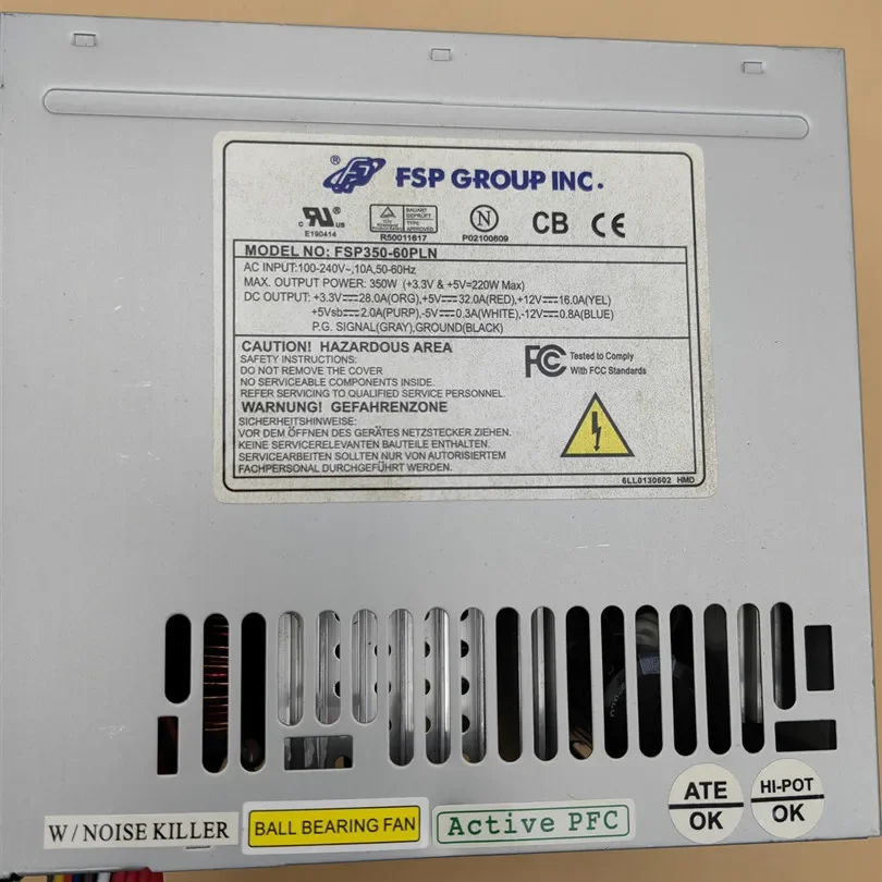 New FSP350-60PLN Quanhan Advantech industrial computer server 350W with -5V computer power supply in stock