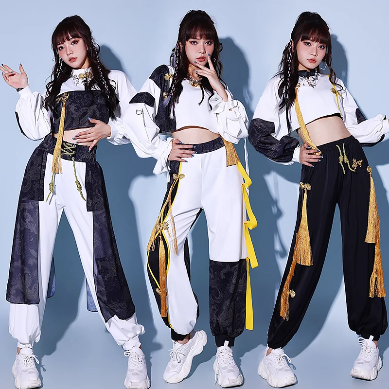 Kpop Dance Costume Women's Performance Outfit College Student Group Dance Clothes Chinese Trendy Jazz Dance Apparel Female