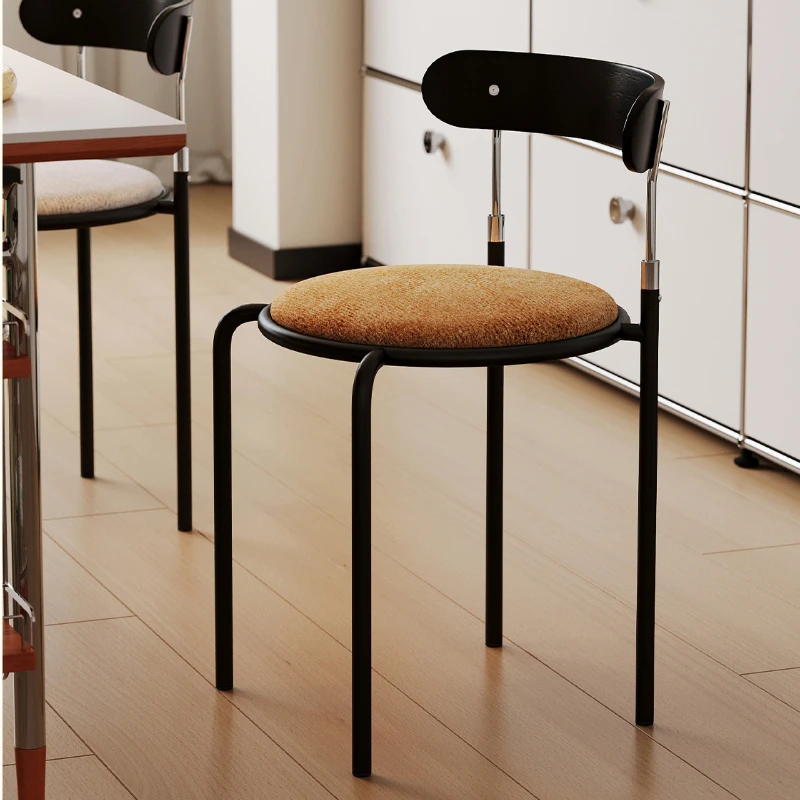 Vintage Velvet Accent Chair with Ergonomic Backrest, Mid-Century Modern Dining Chair