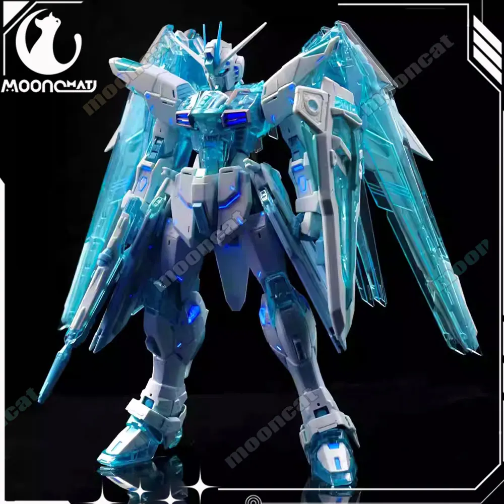 New in stock Product MG 1/100 Freedom 2.0 Transparent Blue Edition Action Model Assembly Model Kit Anime Figure Birthday Gifts