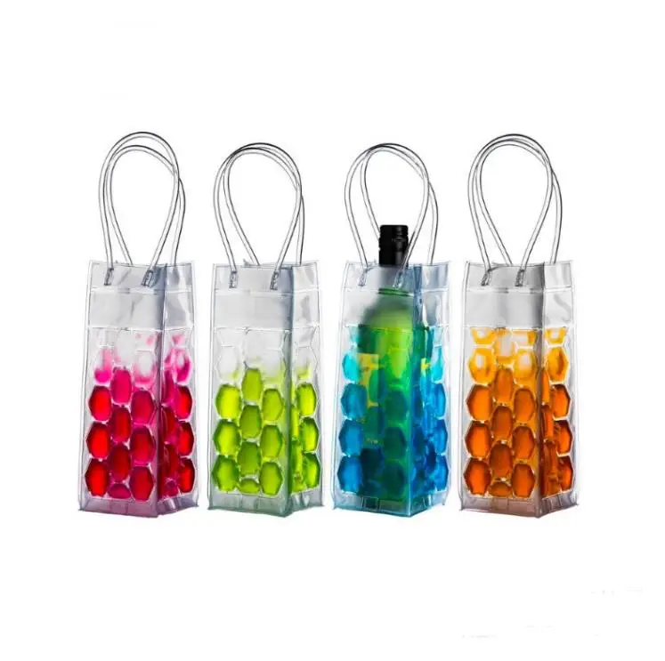 Ice Wine Cooler PVC Honeycomb Beer Rapid Frozen Jelly Bag Convenient Travel Picnic Cool Sacks Enfriador De Vino De Hielo SN6287