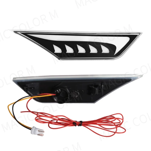 Imagen 2 del producto Luz LED de señal de giro para Honda Civic 2016 2017 2018 2019 2020 2021, lámpara de posición de guardabarros de coche, blanco, amarillo, 12V, 2 uds.