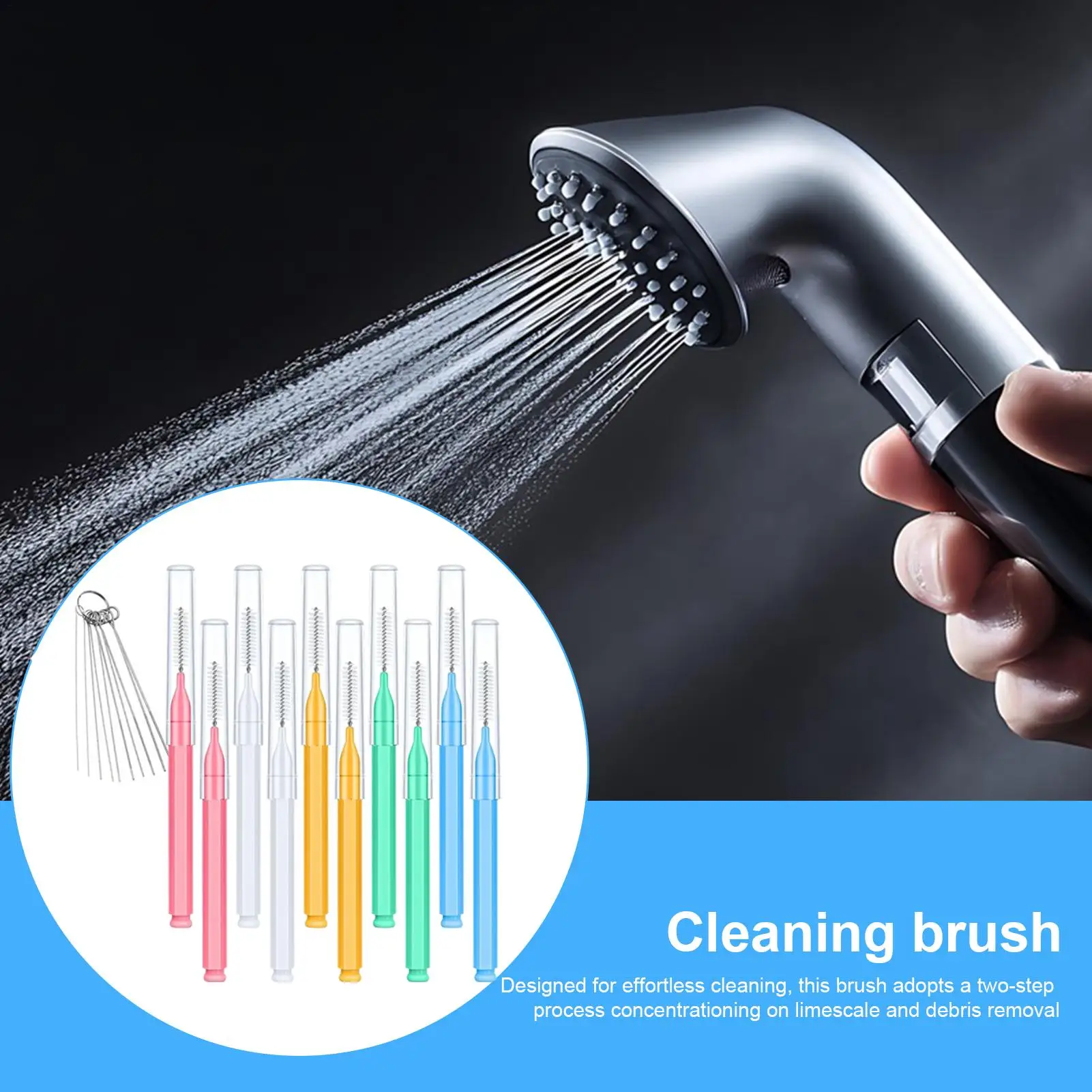 

Щетка для чистки насадки для душа, 10 шт., насадка для насадки для душа, очиститель щелей, средство для удаления пятен для аэраторов в ванной, бытовые