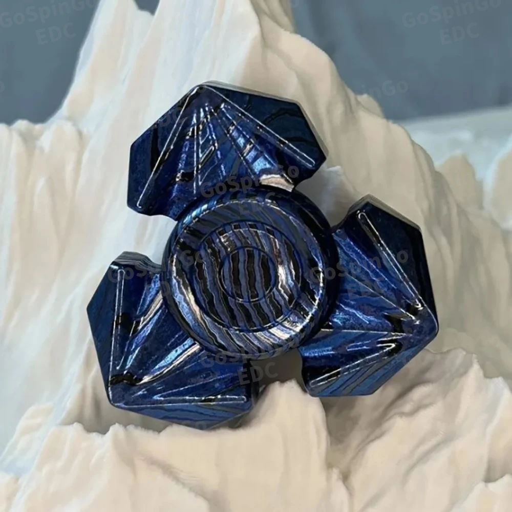 Yibai EDC Crossbone تململ سبينر ألعاب متململة للبالغين أدوات تخفيف القلق ثلاثة شفرات تململ سبينر الدوران #4