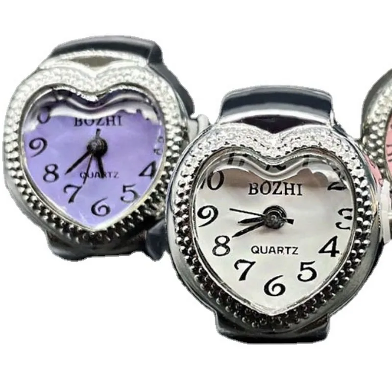 10 Stück Dame Ring Uhr Liebe Zifferblatt Finger Paar Quarz Mode Männer und Frauen kleine Kinder Uhr Spielzeug Damen automatische Uhr Relojes