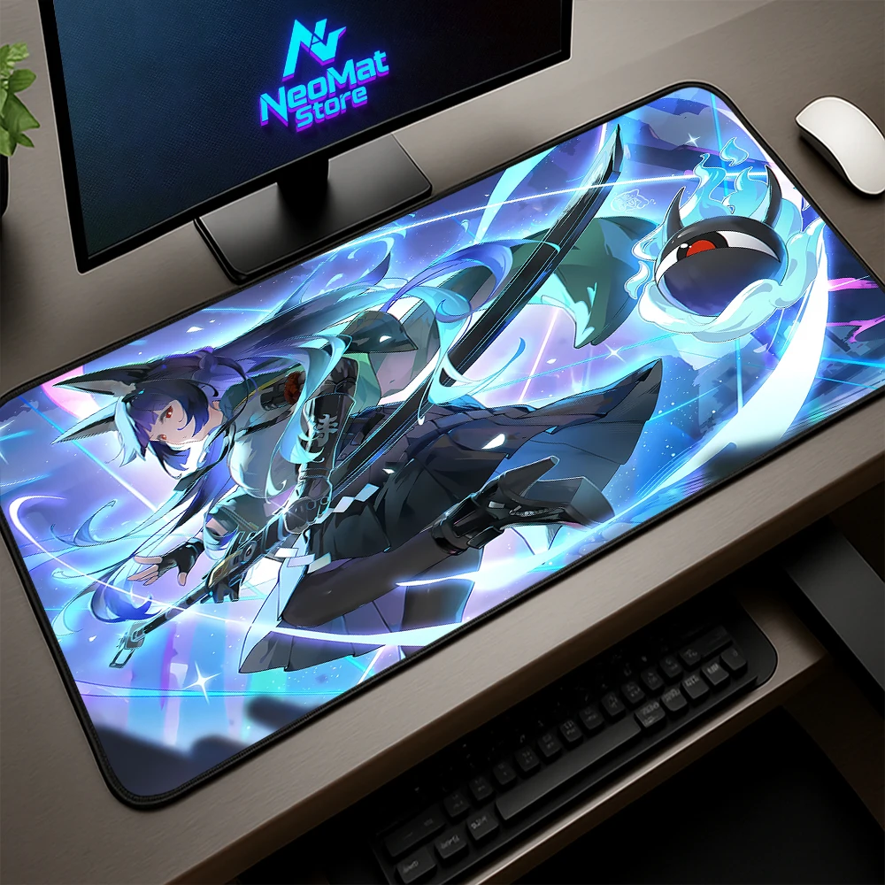 

Zenless Zone Zero Mouse Mat Rubber Rug Miyabi Hoshimi Mouse Pad Speed Gamer 1200mm Gaming Desk Accessories Extra Large Mousepad