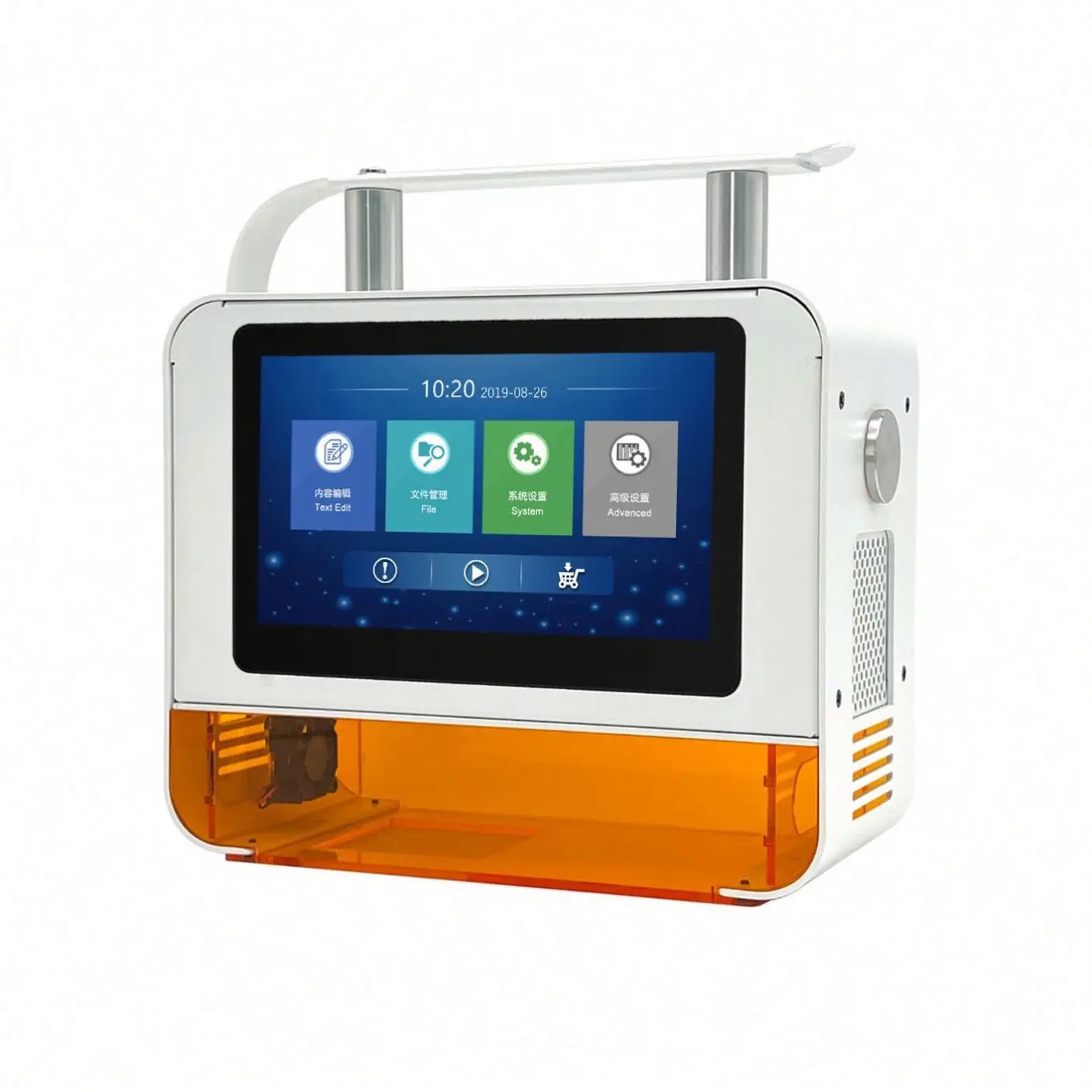 High Efficiency Handheld Fiber Laser Marking Machine Metal logo Laser Printer Portable Permanent Coding Machine