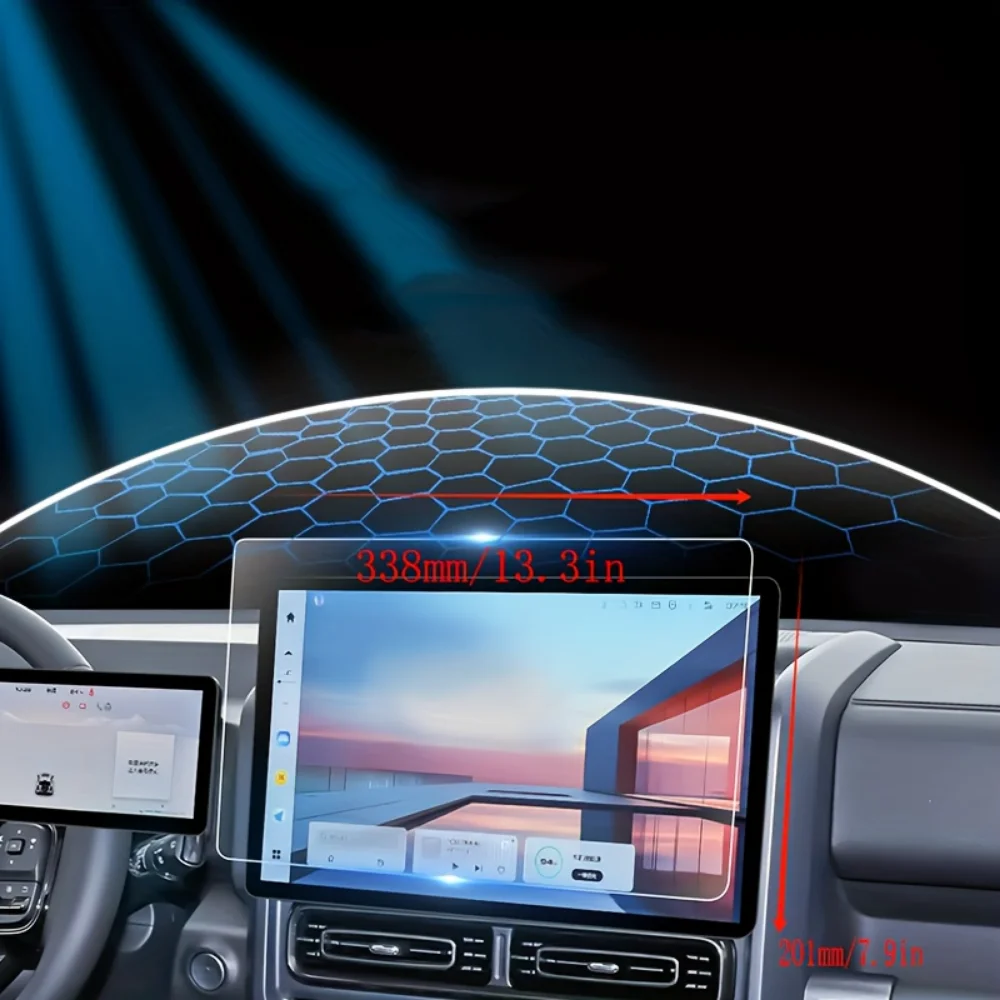 

2 шт., автомобильный GPS-навигатор, экран прибора для Haval H9 2024 2025, аксессуары, закаленное стекло, устойчивая к царапинам защитная пленка