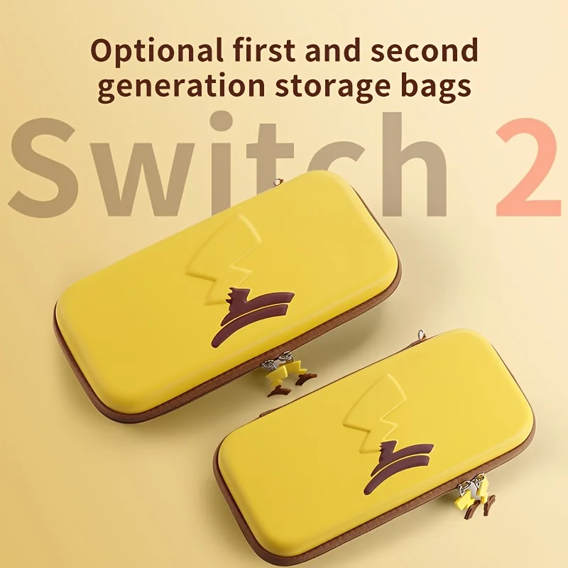 Switch 2ポータブル収納バッグ、耐久性のあるEVA素材、大容量、ダブルジッパー開閉のトラベルオーガナイザーに最適