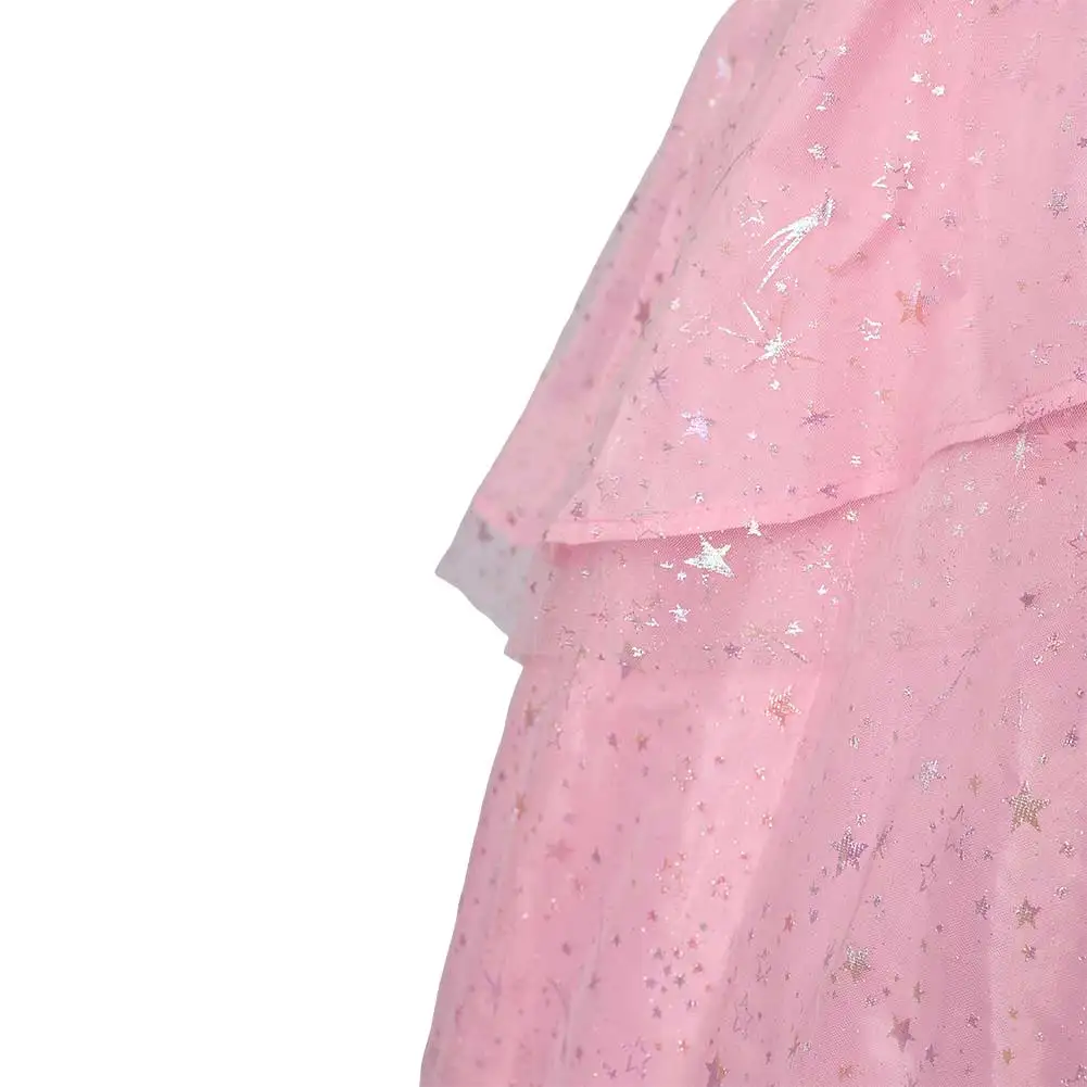 Glinda Fantasia Cosplay Cloth Costume 2024 Movie Wiked Women Pink Skirt Dress Set For Women Disguise Halloween Party Outfits