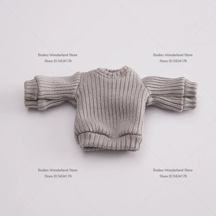 متوفر 1/12 مقياس أنثى الجندي عادية الجولة الرقبة بلوفر قطيفة سترة المحمول دعوى فتاة الملابس ل 6 ''عمل الشكل دمية #5