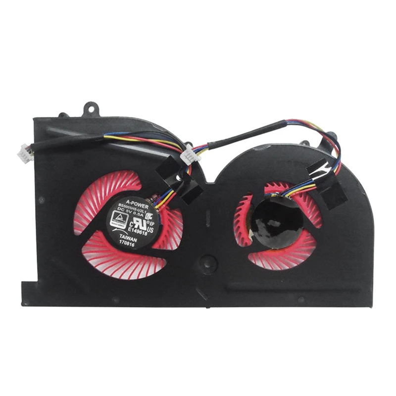 Ventilador de refrigeración para ordenador portátil, Enfriador de Gpu y Cpu para MSI GS63VR GS73 GS73VR MS-17B1 Stealth Pro, BS5005HS-U2F1