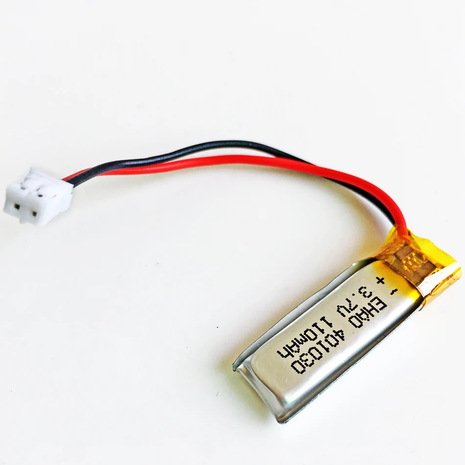 3.7V 110mAh litowo-polimerowa LiPo akumulator JST PH 2.0mm 2pin wtyk 401030 do Mp3 GPS PSP słuchawki z Bluetooth zestaw słuchawkowy