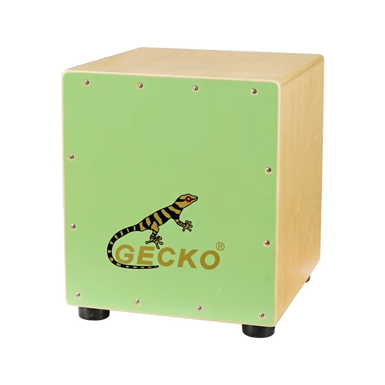 

GECKO CM65G Cajon Box Drum Manufacturer Price Basswood Green Color Kid Drum Box Cajon For Junior