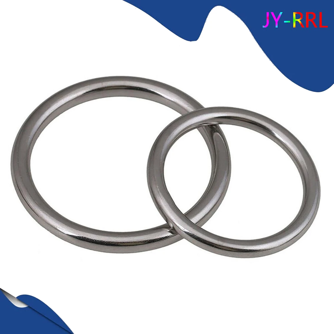 M3-M16 Heavy Duty Welded Round Rings Smooth Solid O Ring 304 Stainless Steel For Rigging Marine Boat Hammock Yoga Hanging Ring