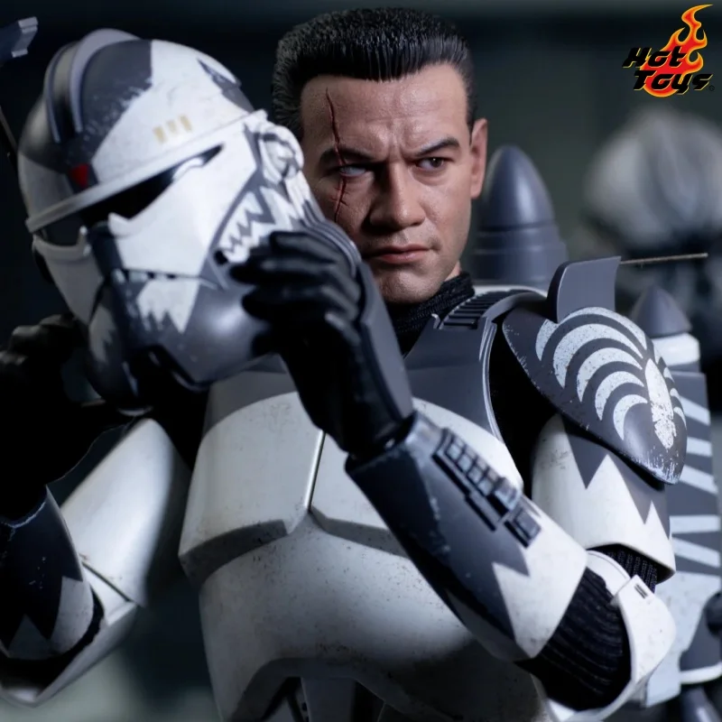 In Stock Original HOTTOYS HT 1/6 TMS141 Star Wars The Clone Wars Commander Wolffe Action Figures 12inch Collectible Model Toy