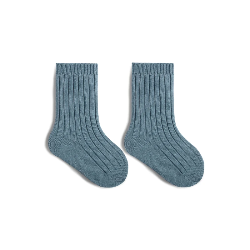Ins Children Socks Solid Color Organic Cotton Kids Socks Soft High Elastic Toddler Socks For Baby image 3
