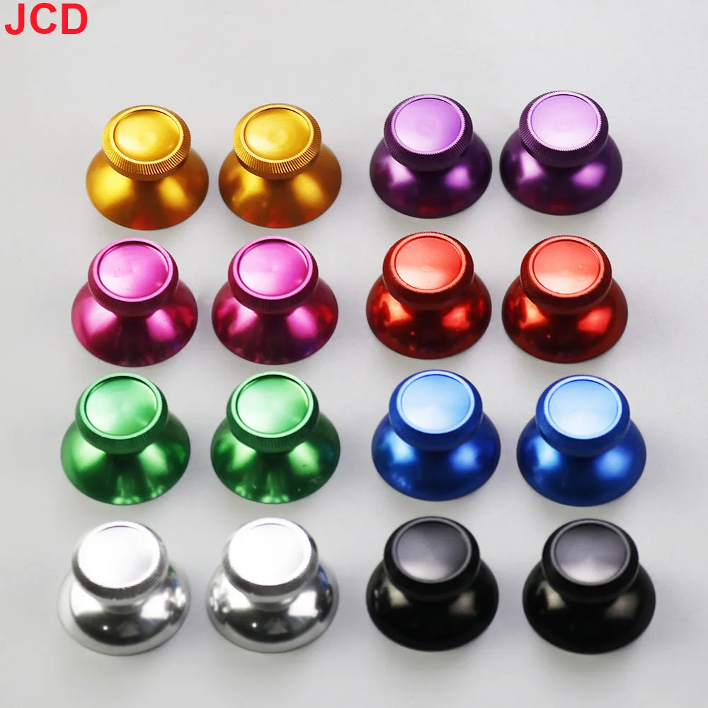 JCD 1Pair 3D Aluminum Metal Analog Joystick Thumb Stick Grip Cap for Xbox 360 Gamepad Controller view 3