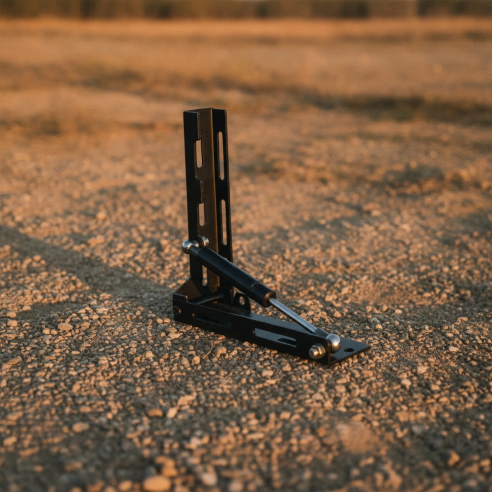 Adjustable Hinged Vehicle Mounting Bracket with Slotted Plate for Awning Tent Support