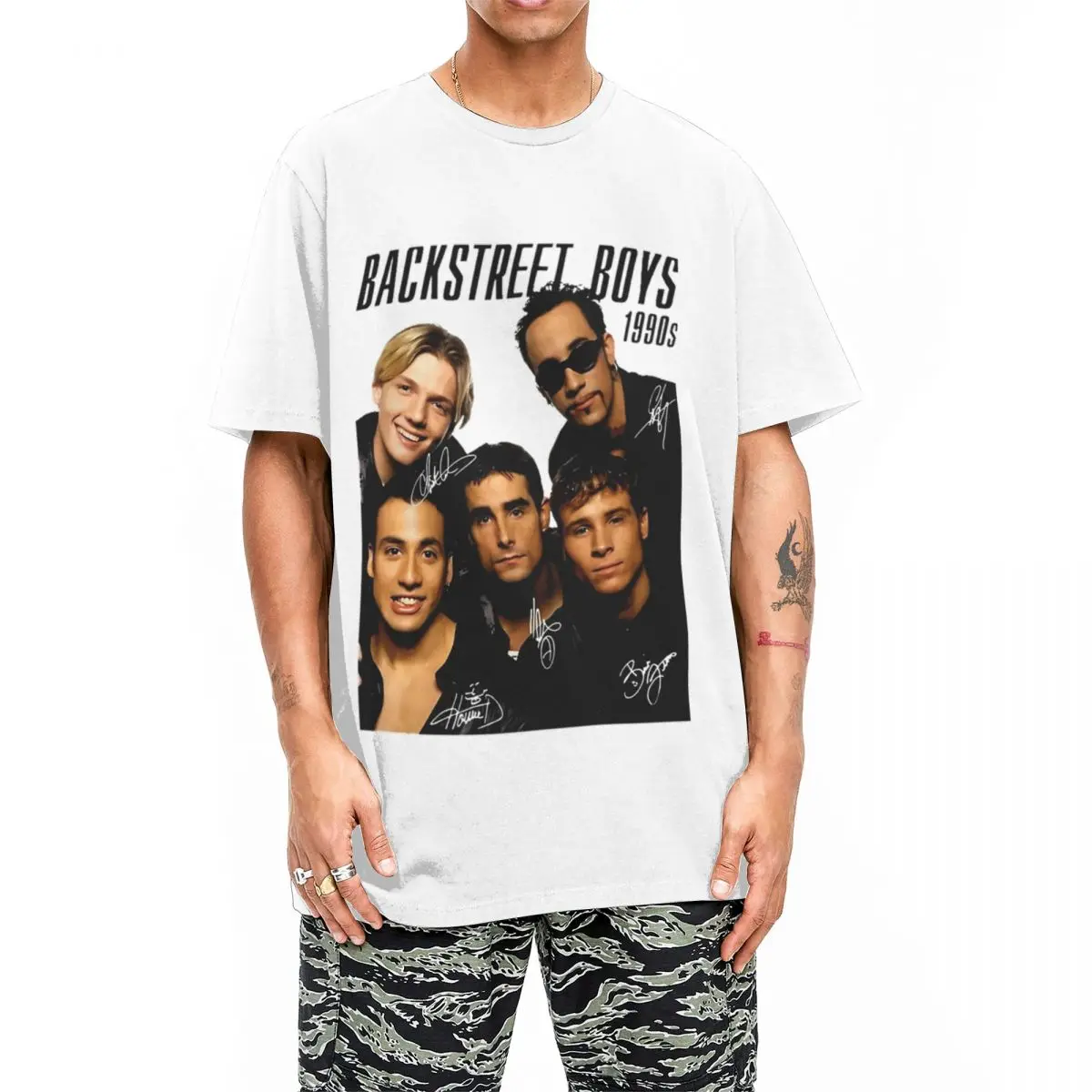 Backstreet Boys 1990S T Shirt Men Vintage Cotton T Shirts Beach O Neck Harajuku Tee Shirt Wholesale Oversize Clothes