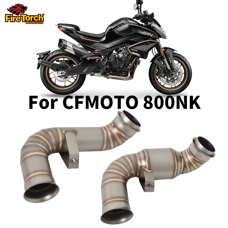 

Slip On For CF MOTO 800NK 800 NK Motorcycle Exhaust Escape Moto Systems Stainless Steel Mid Link Pipe Connect Original Muffler