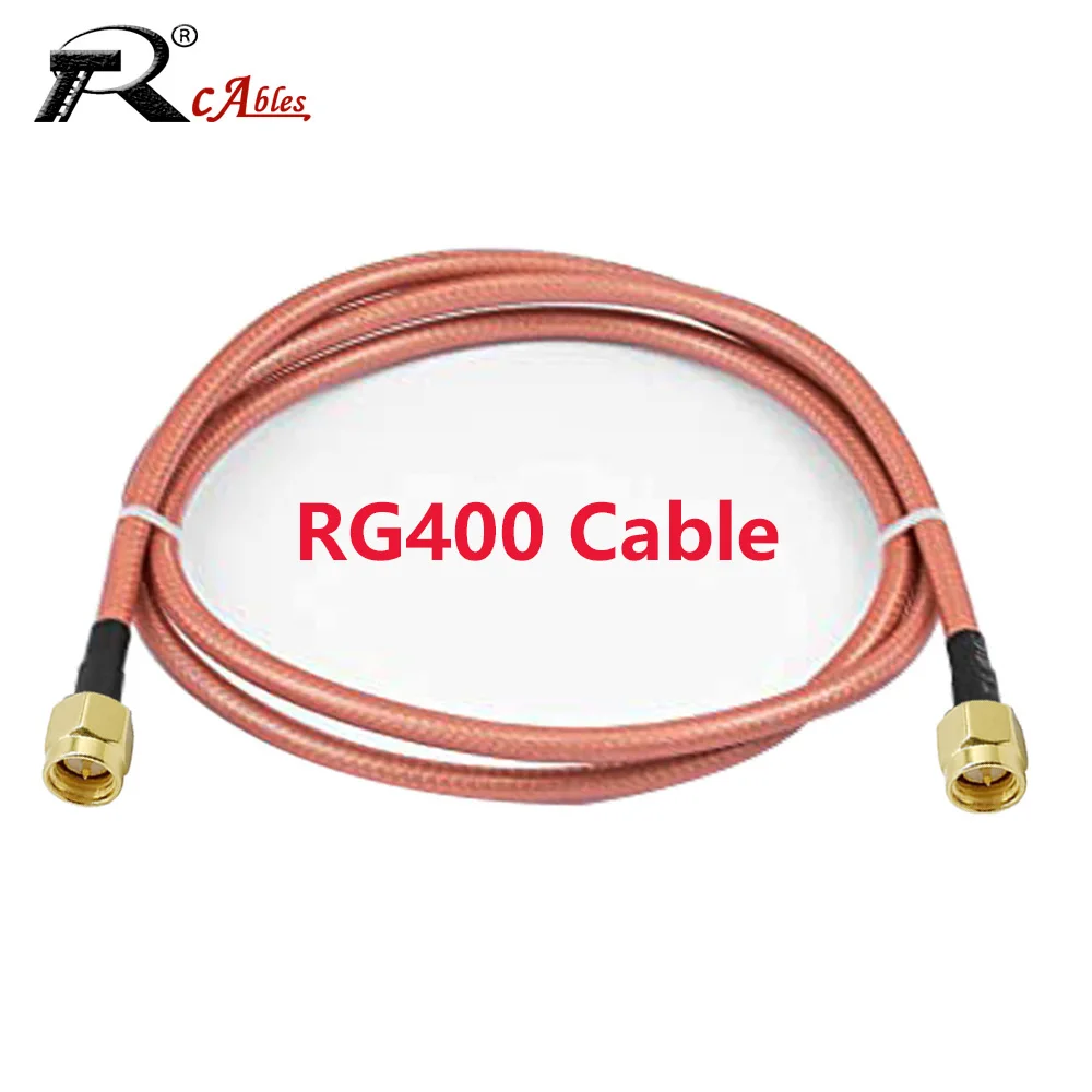 RG400 RP-SMA Male to RP SMA Male RF Adapter Cable Semi-Flexible Coaxial Pigtail 50 Ohm High Frequency Test Cable Jumper