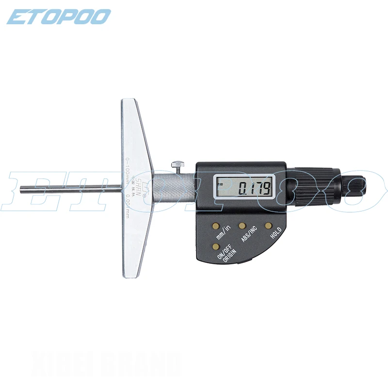 25mm 50mm 100mm 0-150mm digital depth micrometer  0.001mm Electronic Depth Micrometer Base Machinist Mico Gauge deep micrometer