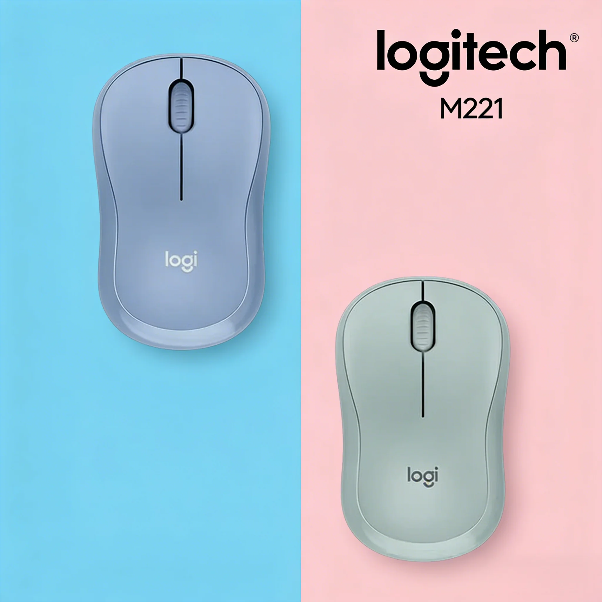 

Высокий рейтинг! Бесшумная беспроводная USB-мышь Logitech M221 для ноутбуков и настольных компьютеров