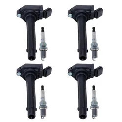 4pcs Ignition Coil&Spark Plug For GEELY EMGRAND GT 2.4L 2014 2015 2016 2017 2018 2019 BORUI ATLAS 2.0L Sapre Parts F01R00A072