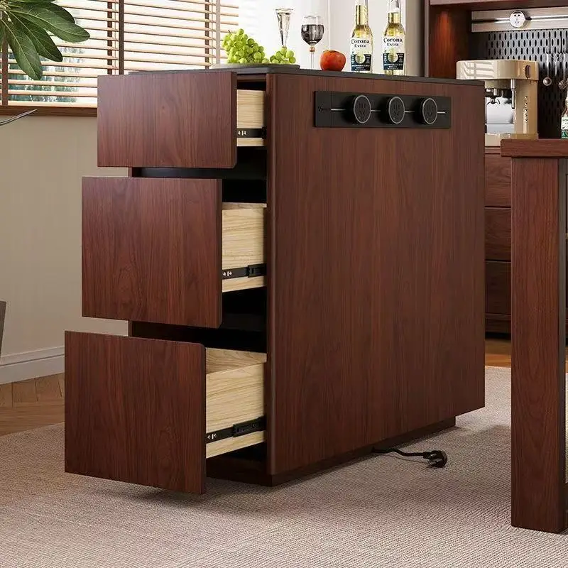 CX small apartment, separate mobile island table, side cabinet, kitchen, guide table, dining table