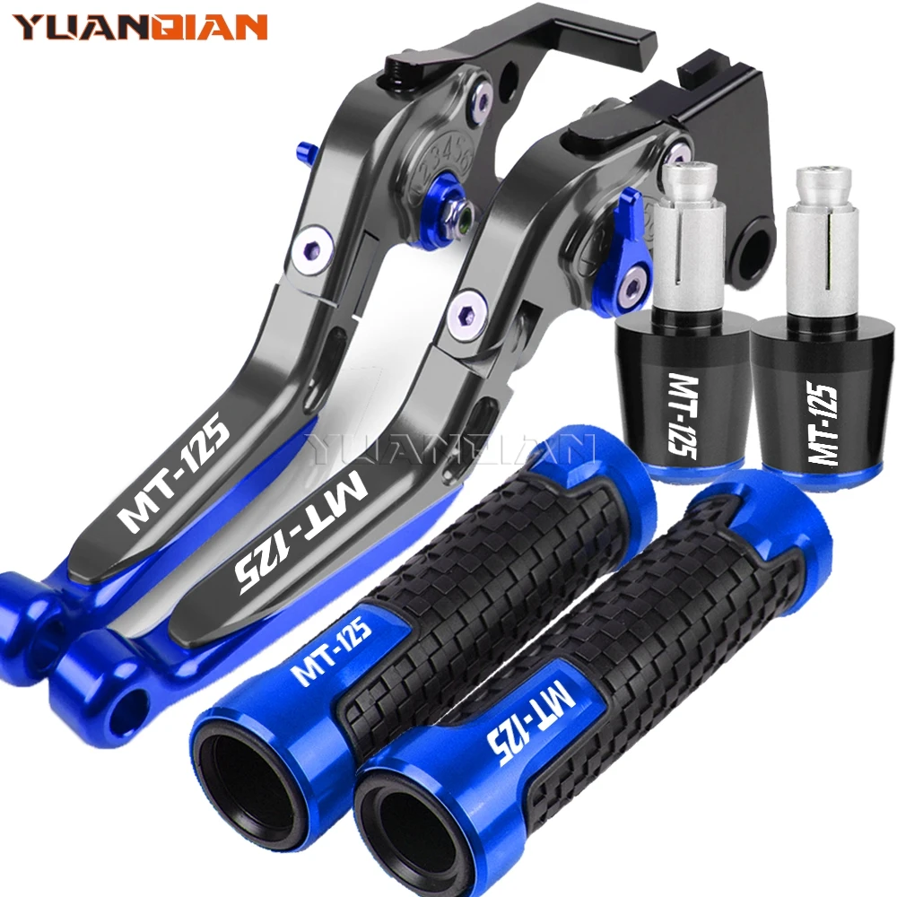 Motorcycle Brake Clutch Levers 7/8'' 22mm Hand Handle grips ends For YAMAHA MT125 2023 MT 125 MT-125 2014- 2018 2022 2021 2020