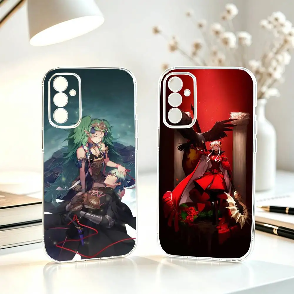 

Fire Game E-Emblem Three House Phone Case For SamsungA10,12,20,21S,30,31,40,50,51,52,70,71 Transparent Cover