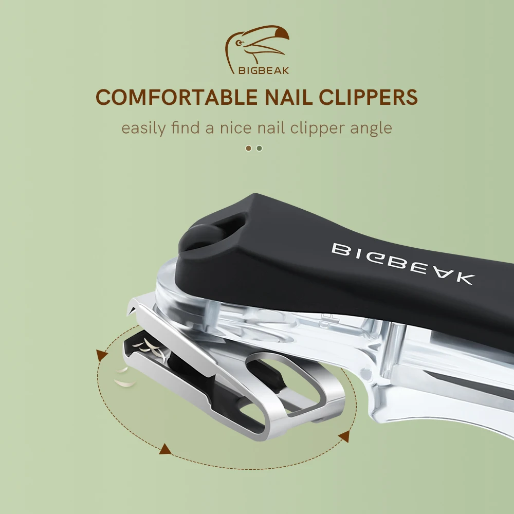 

360° Rotation 2-in-1 Nail Clipper & NailFile 1pc Toenail & Finger Clipper Gift for Men & Women Convenient Grip for Senior
