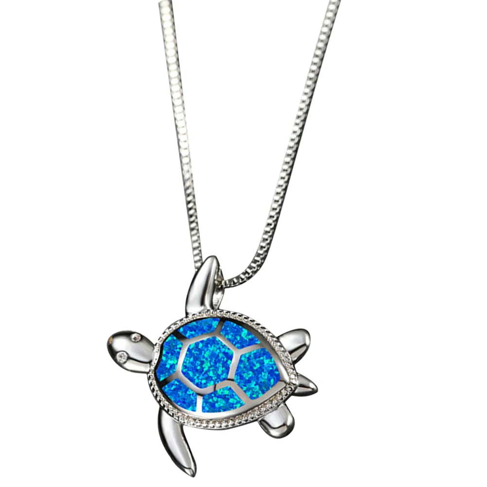 

Sea Turtle Pendant Necklace Ocean Themed Charm Jewellery Turtles Beach Jewelry ​​turtle
