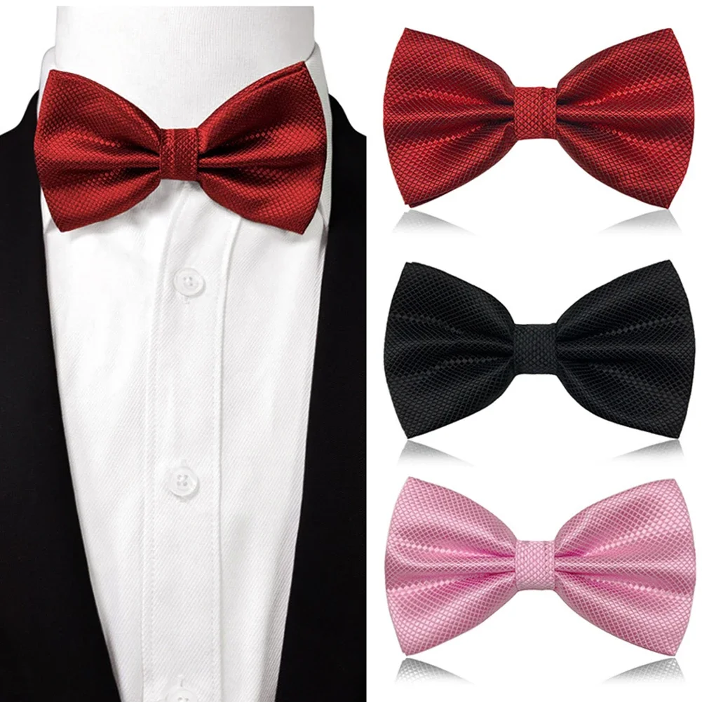 Big Bow Tie Pre Tied Elegant Solid Color Convenient For Weddings Business Parties Evening Events Suitable For Men And Women