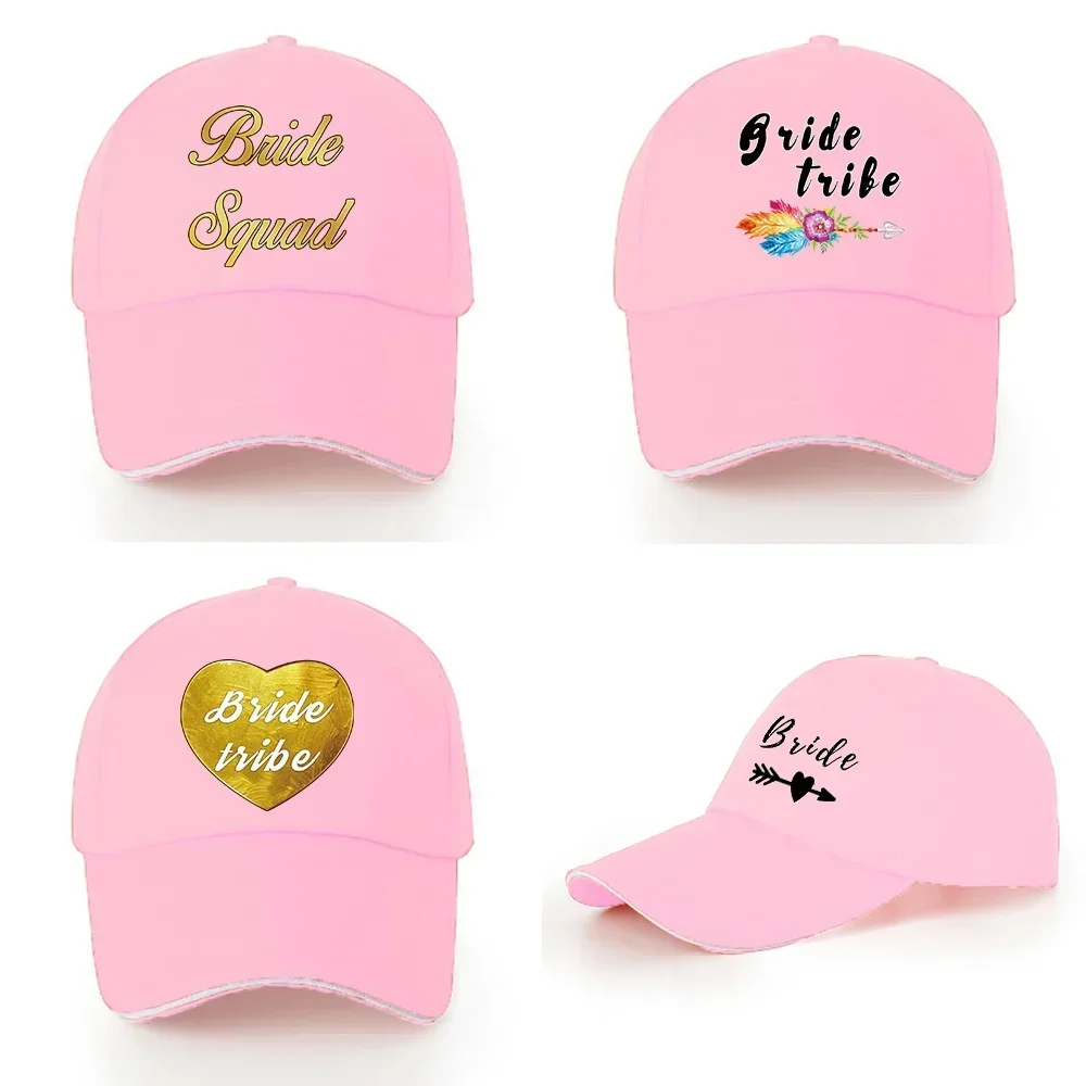 Baseball Cap Hip Hop Adjustable Hat Bride Pattern Series Girls Sport  Golf Tennis Caps Bundle Hair Tie High Messy Ponycap