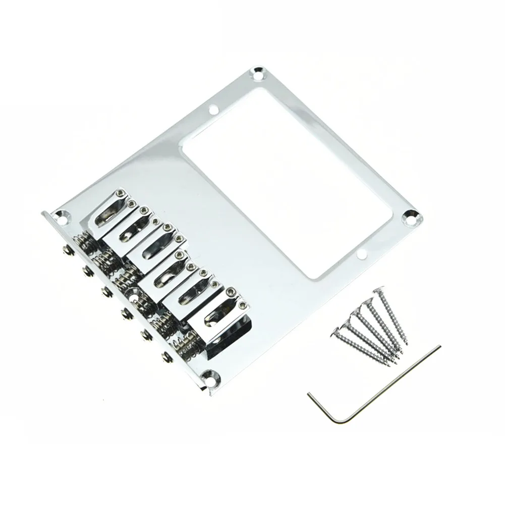 Top-loading 6 cordas fixo hardtail guitarra ponte ajustável selas peças de reposição para tele telecaster guitarra
