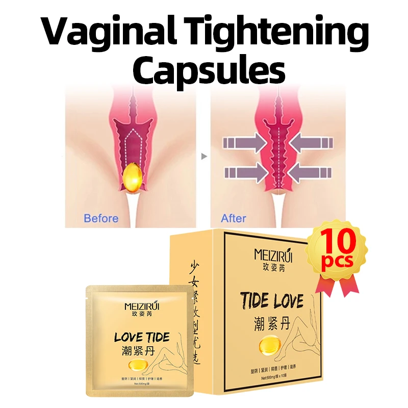 

10Pcs Vaginal Tightening Capsules Vagina Shrinking Vaginale Tighten Women Orgasm Gel Libido Enhancer Female Private Body Care