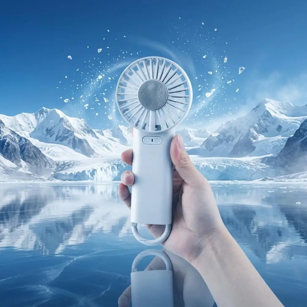 New Arrival Portable Handheld Mini Fan USB Charging Rechargeable 3-Speed Cooling Fan for Household & Outdoor Use