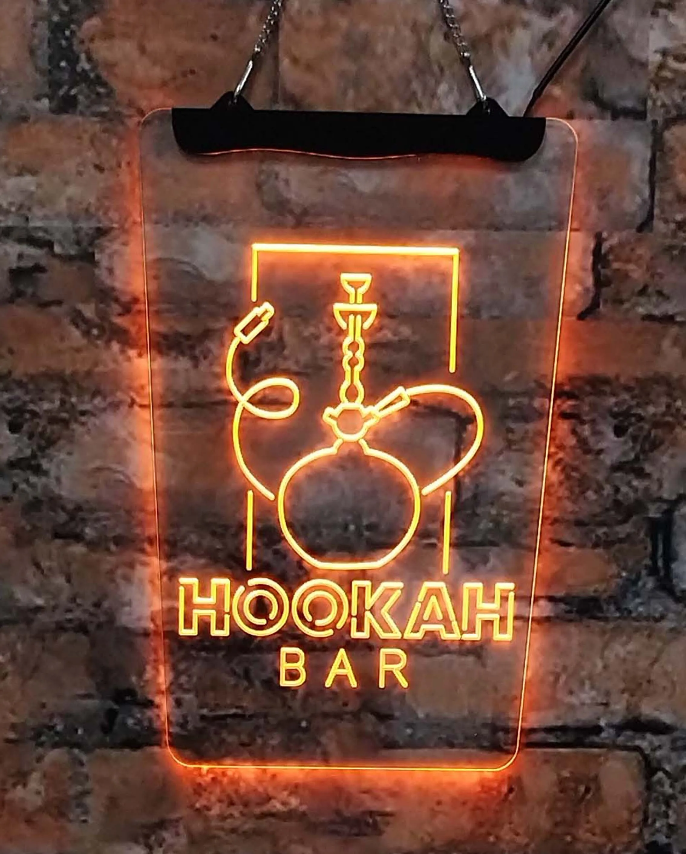 Shisha Shop Bar LED Neon Sign Acrylic Board Home Decoration Interior Wall Art Red Yellow Green 20*30 for Room Store Party Gifts