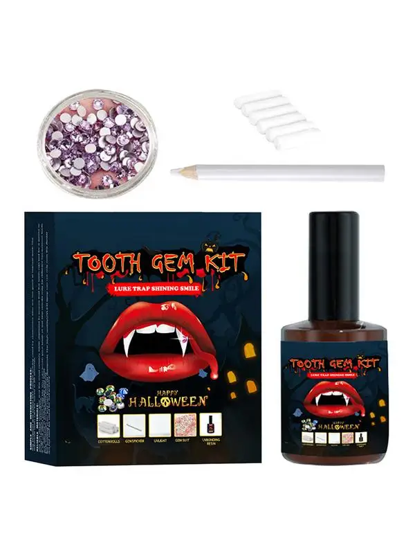 

Tooth Gem Kit 10ml Teeth Gem Decoration Kit Fashionable Shining Tooth Gems Kit 10ml Teeth Gems Jewelry Kit For Cosplay Party