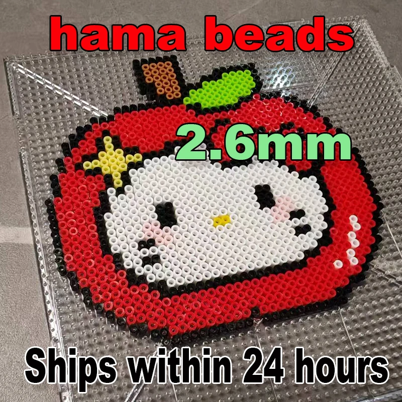 

Бусины Hama 2,6 мм, набор для пополнения, 1000 штук в упаковке, серия H Color, 23 цвета, серые бусины Hama