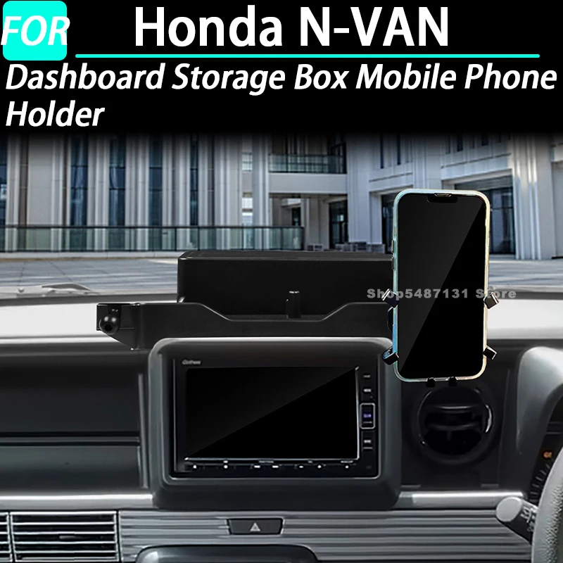 

Car Dashboard Storage Box Mobile Phone Holder for Honda N-VAN Interior Accessories 2024 2025 for Right Hand Drive