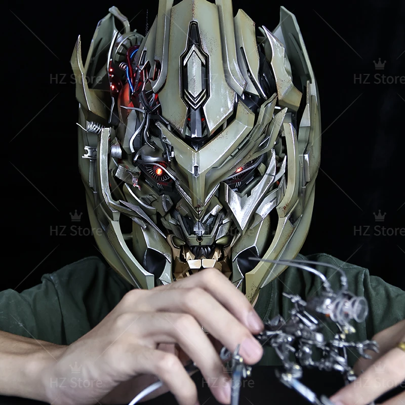 Hasbro Transformers Electric Megatron Helmet Touch, Voice, Remote Control Wearable Voice Changing Halloween Cosplay Helmet